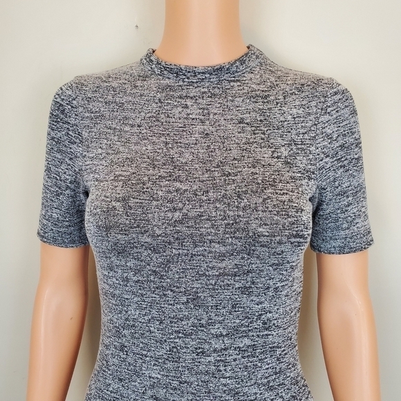 French Connection grey short sleeve bodycon mini dress size 4 - Picture 9 of 13